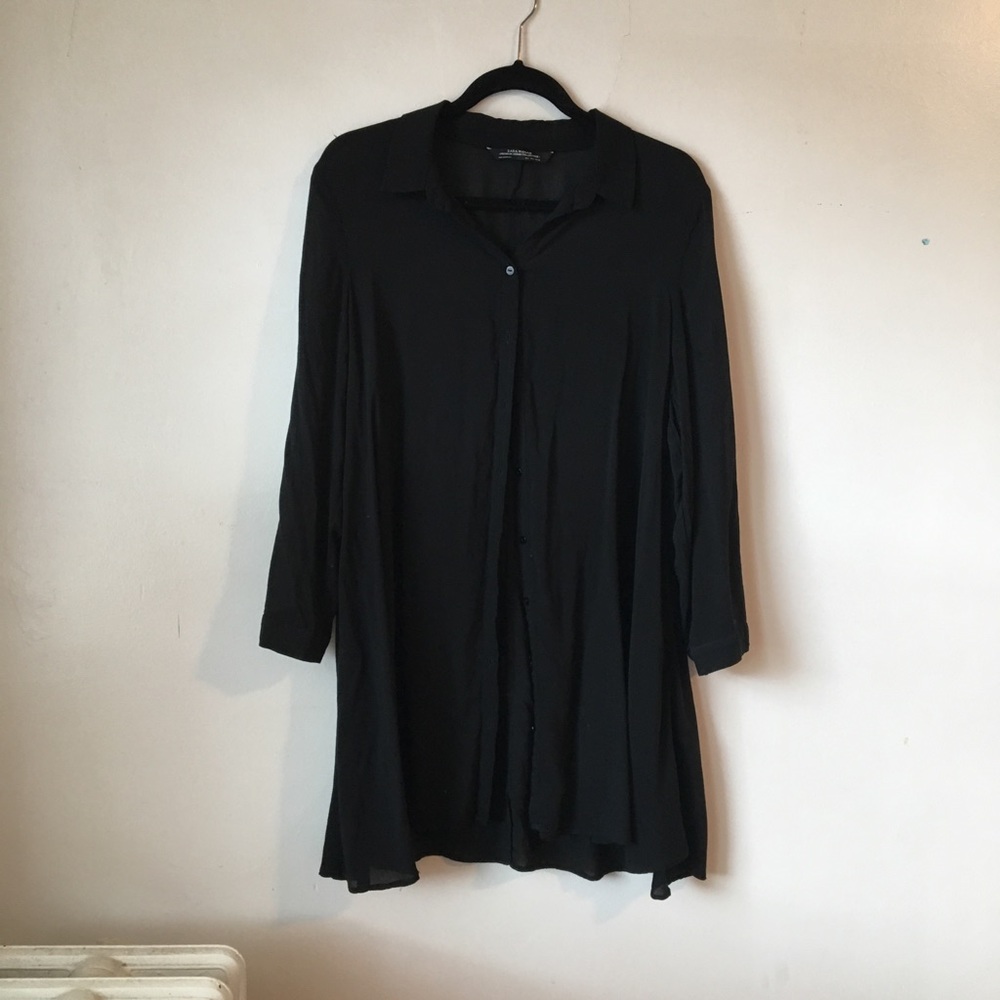 Long black blouse